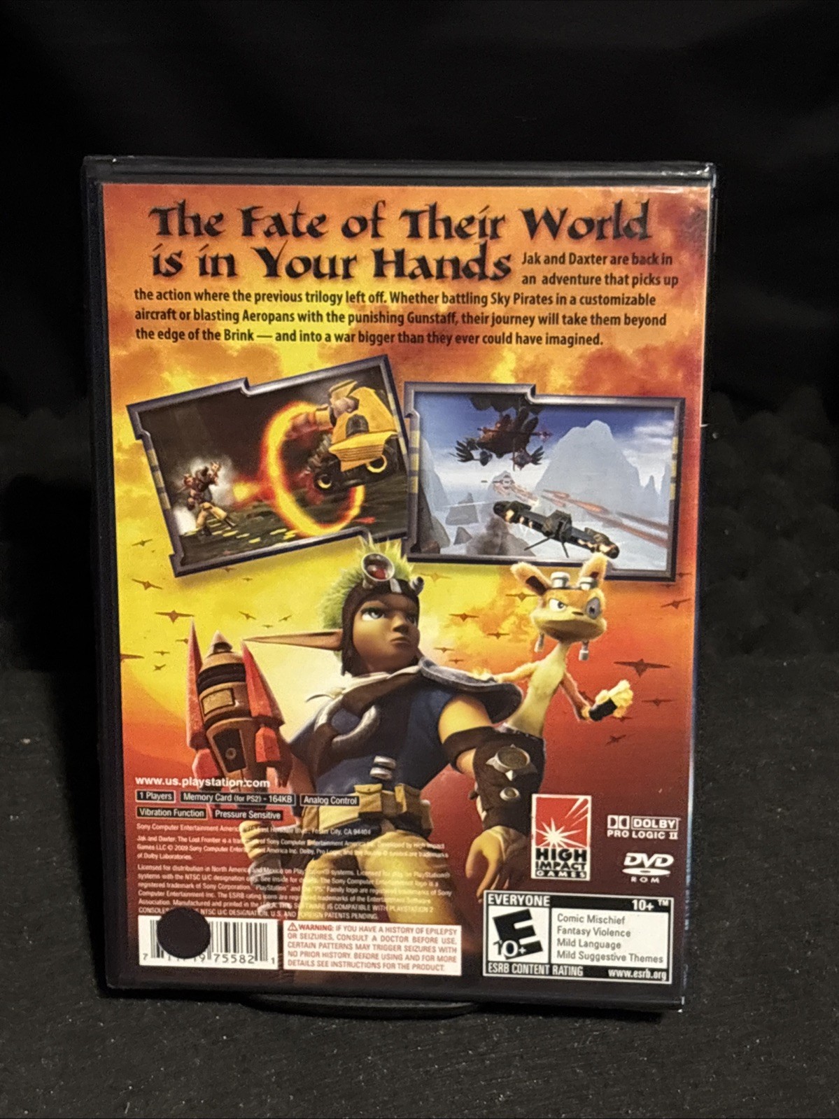 Jak and Daxter: The Lost Frontier (Sony PlayStation 2, 2009) UPC Punched