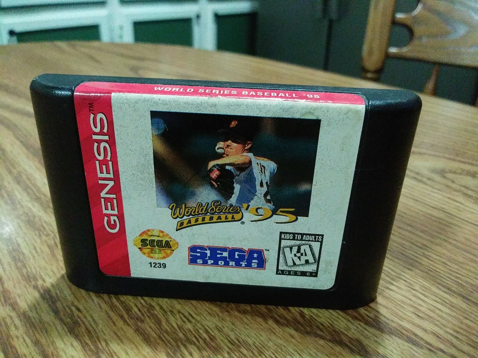 Lot Of 2 Sega Genesis Sports Games Tested Working NBA Action 94 World Series 95