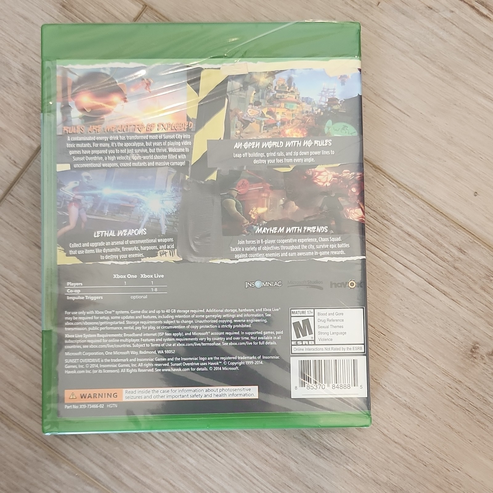 Microsoft Studios Sunset Overdrive Xbox One Action-Adventure Multiplayer M 2014