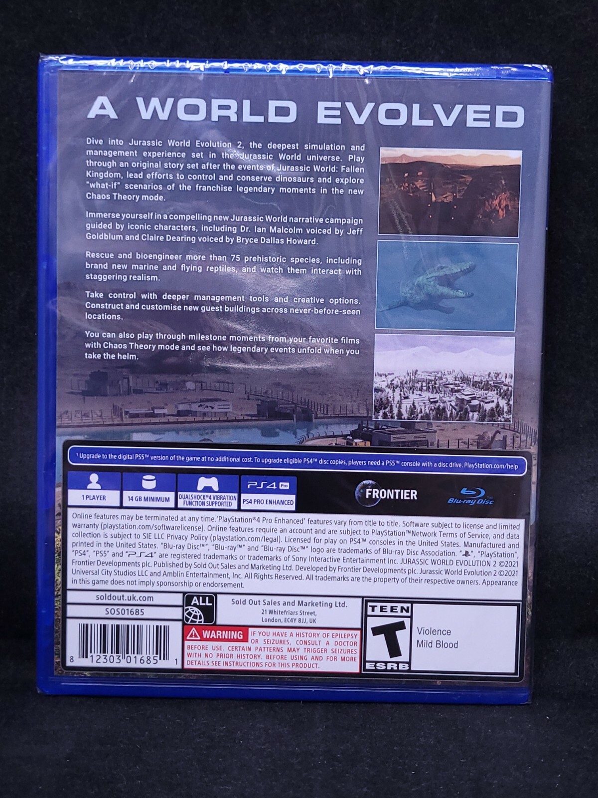 Jurassic World Evolution 2 (PS4/Free PS5 Upgrade Available) BRAND NEW