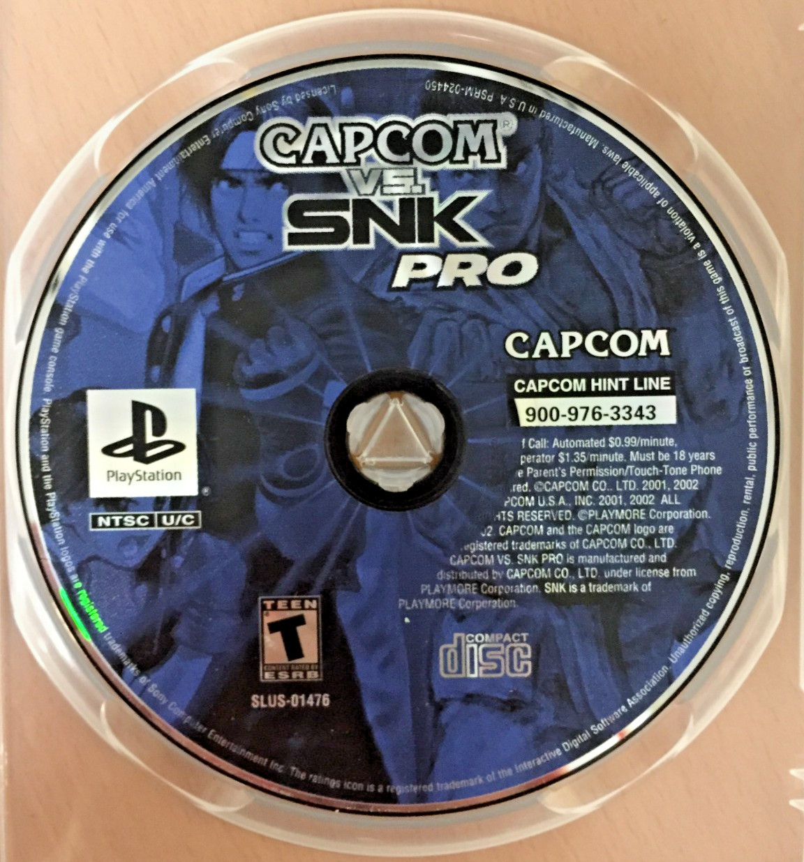 CAPCOM VS SNK PRO Playstation 1 PSX PS1 Capcom GAME DISC ONLY Tested & WORKING