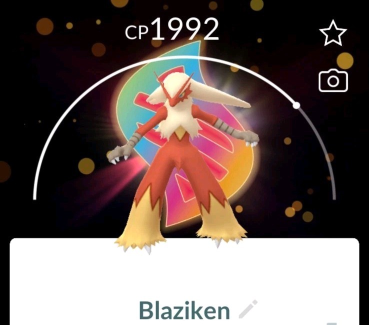 Pokèmon Go BLAZIKEN With The Mega Global Kalos Background