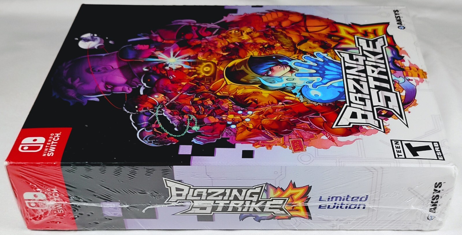 Blazing Strike LIMITED EDITION Sealed / IMPERFECT BOX Nintendo Switch Game ESRB