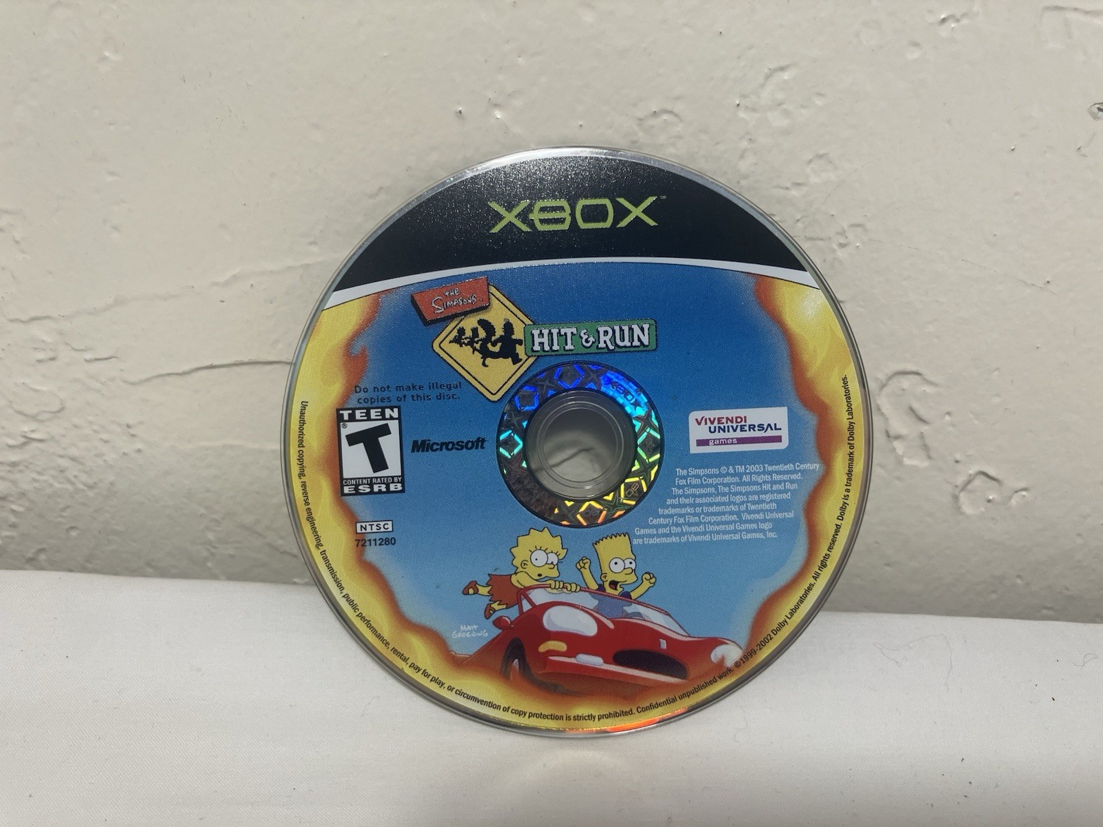 The Simpsons: Hit & Run Microsoft Xbox Disc Only Tested Works Fast Free Shipping