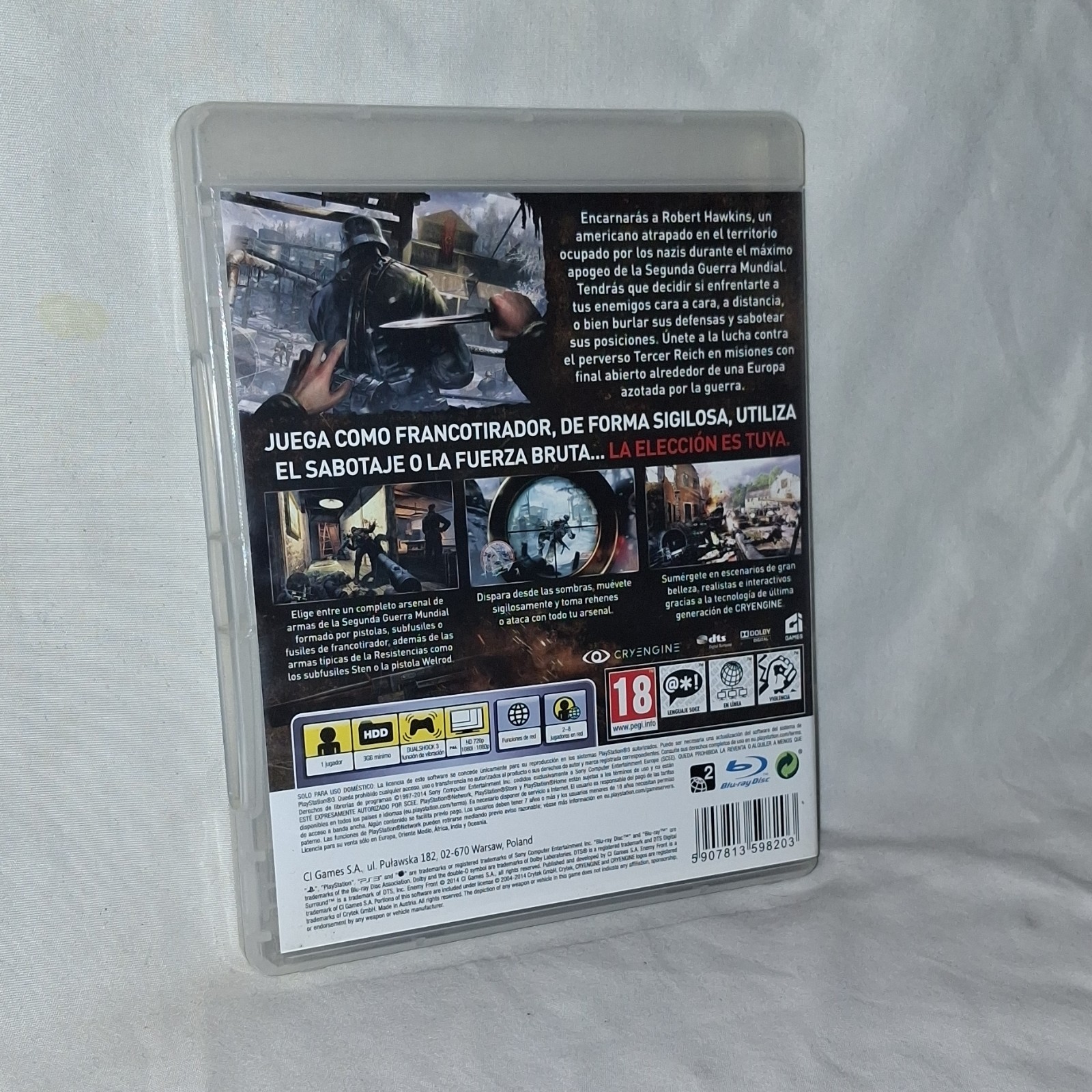Enemy Front by CI Games Limited Edition Manual Included PS3 PAL PEGI 18 WWII