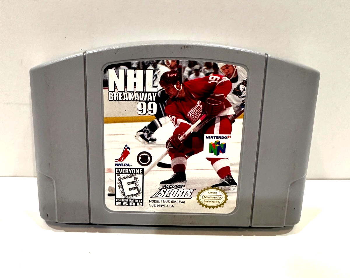 NHL Breakaway 99 (Nintendo 64, 1998) N64 Fully TESTED and Working Authentic