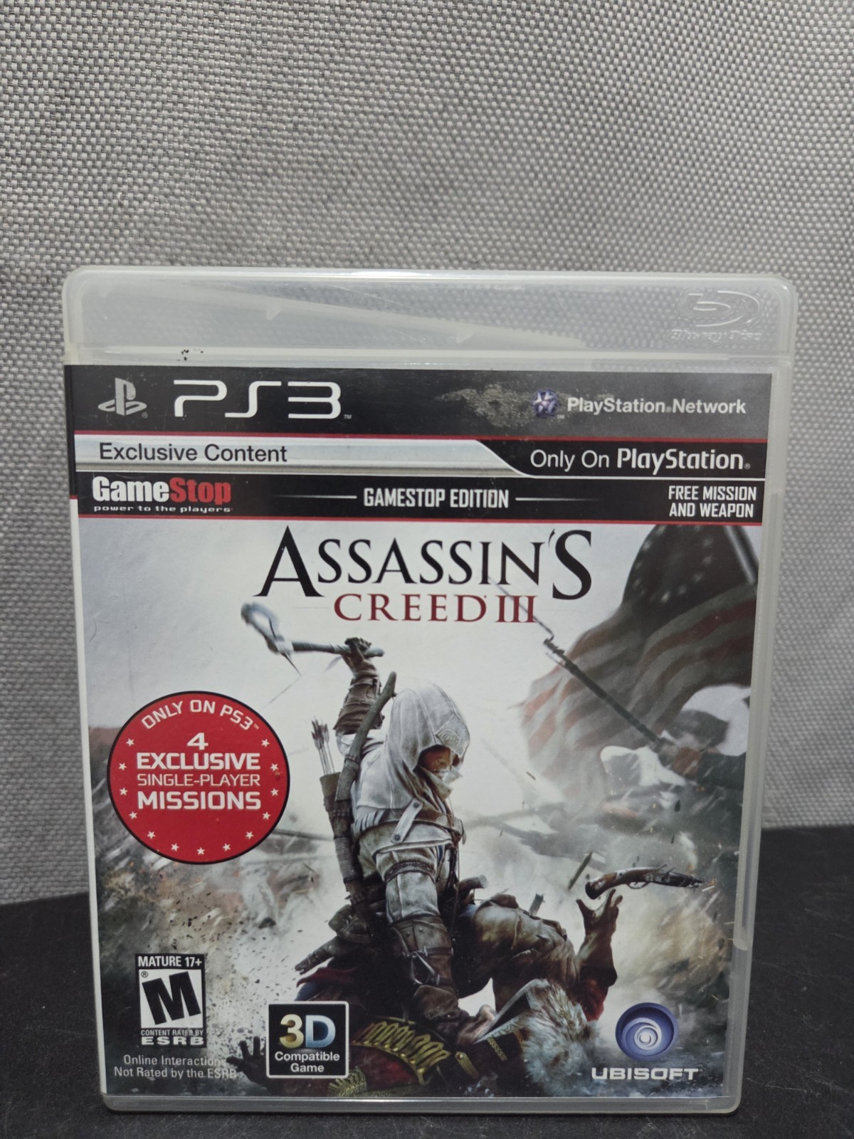 Assassin’s Creed III GameStop Edition – PlayStation 3 PS3 Complete In Box CIB