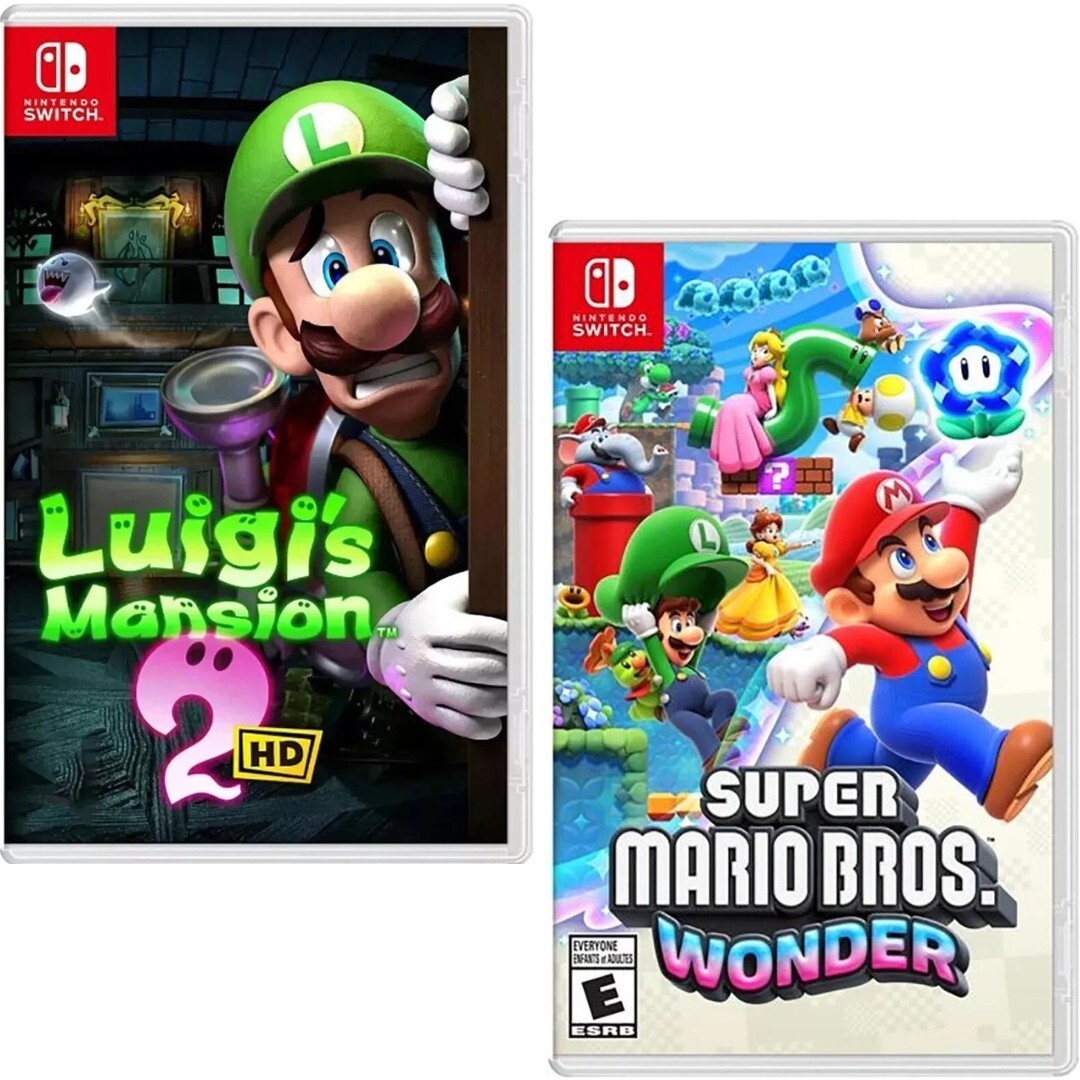 Luigi’s Mansion 2 HD + Super Mario Bros. Wonder Switch New Game Bundle ON HAND