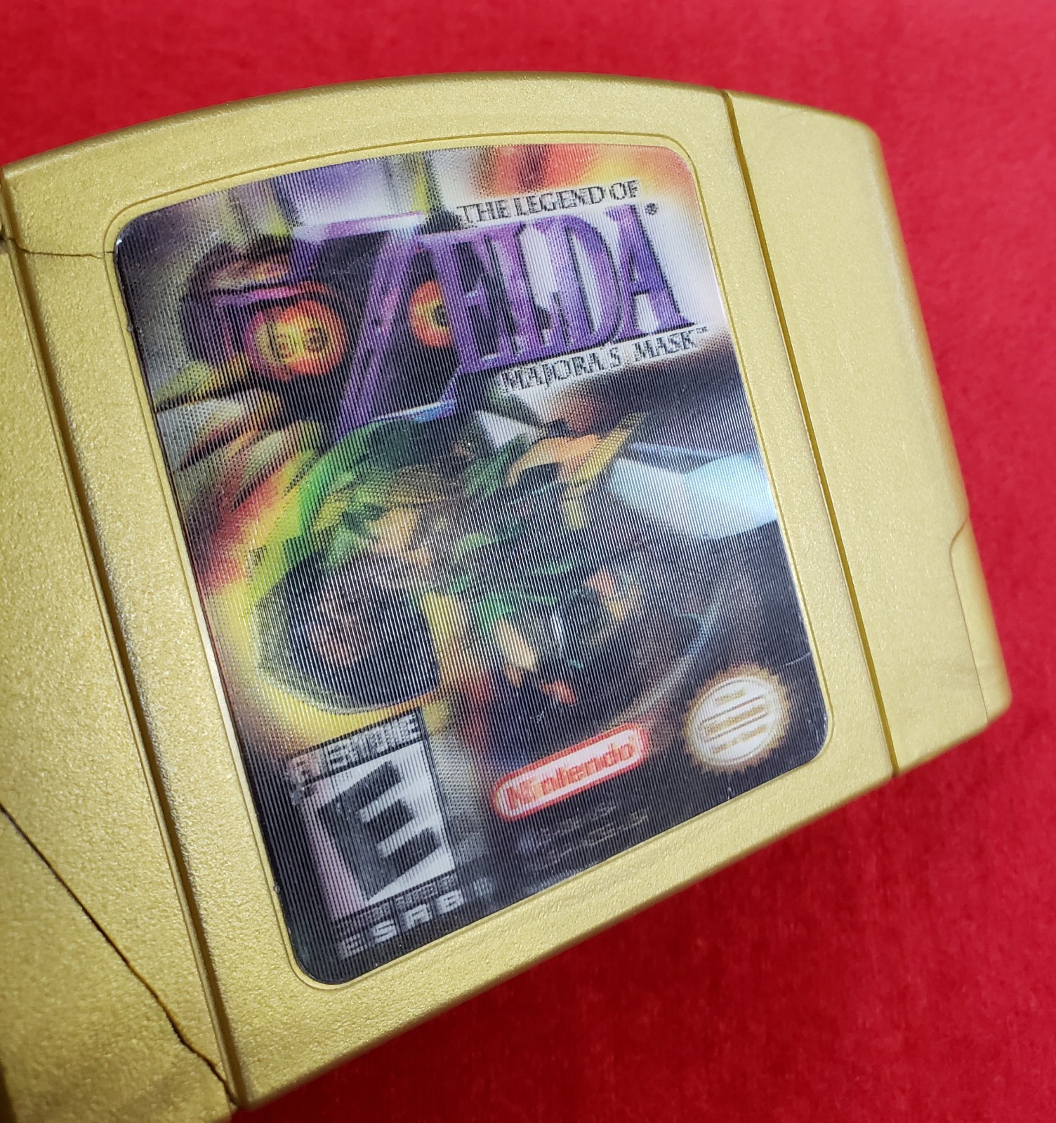 Legend of Zelda Majora’s Mask (Nintendo 64, N64 2000) Holographic – Broken Case