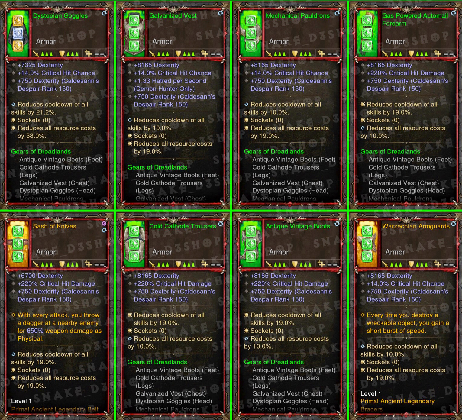 Diablo 3 – PS4/5 – Xbox One – Modded Primal – Gears of Dreadlands V3. 150B DMG