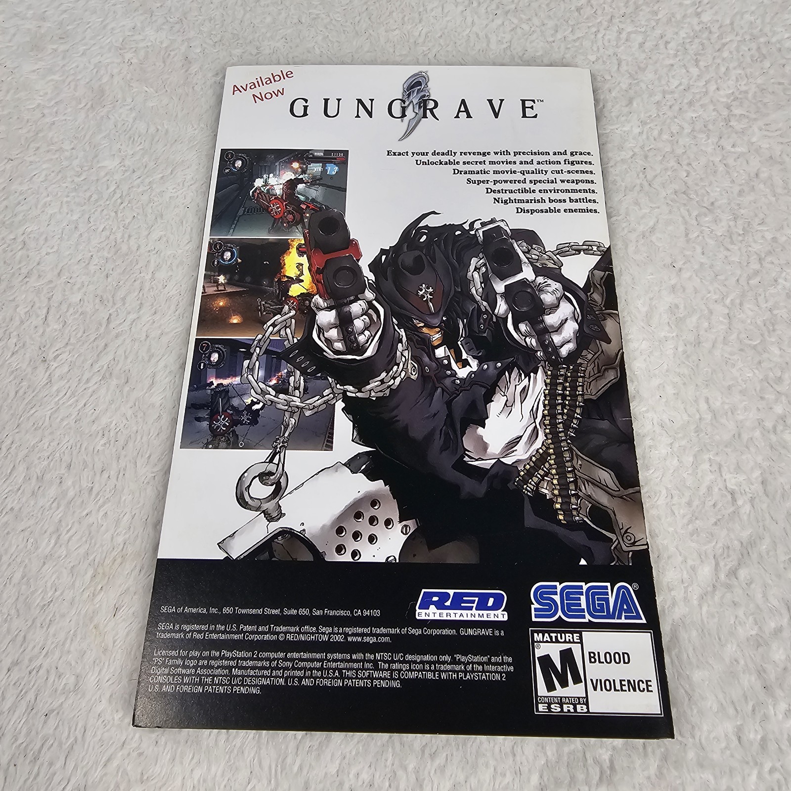 Shinobi (PlayStation PS2) Complete CIB SEGA 1 Player Rated Mature Ninja Game