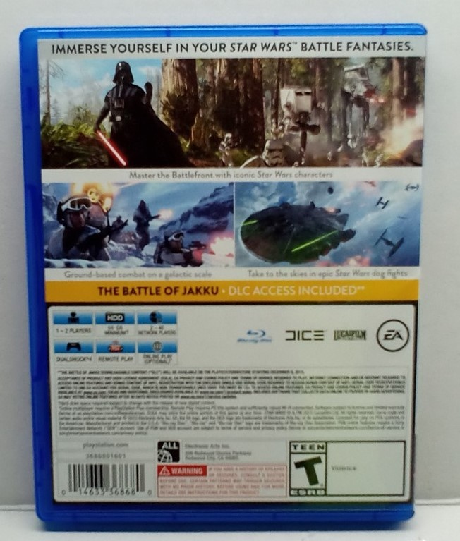 Star Wars: Battlefront (PlayStation 4, 2015) Complete Tested Working – Free Ship