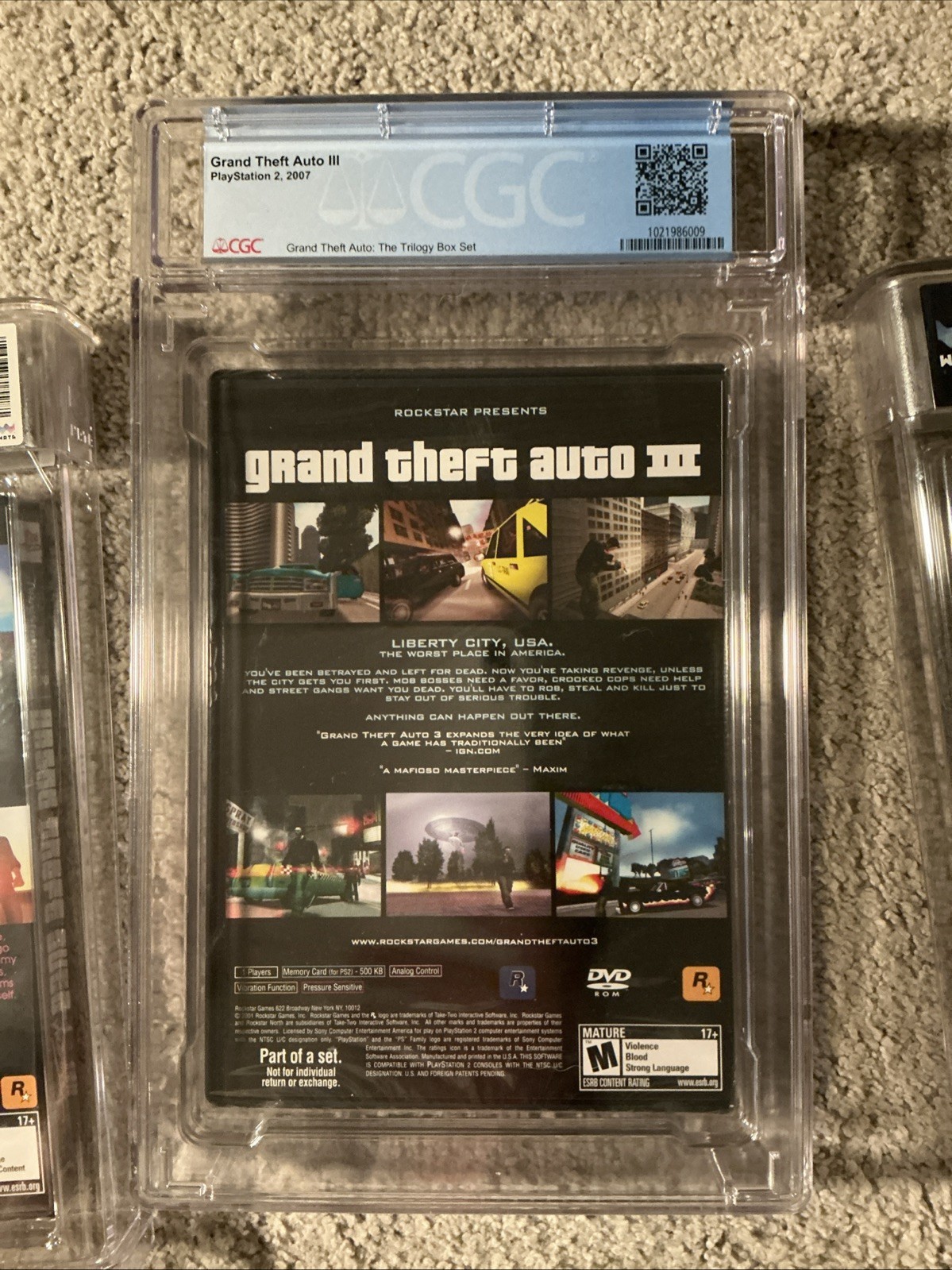 WATA and CGC 9.6 A++ Grand Theft Auto Trilogy (III, Vice City, San Andreas) PS2