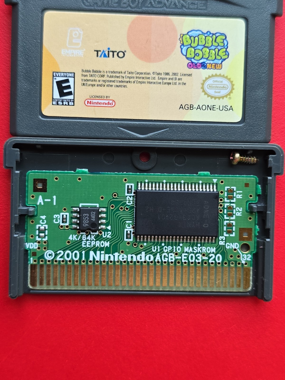Game Boy Advance Bubble Bobble Old & New Nintendo GBA Handheld Authentic Saves