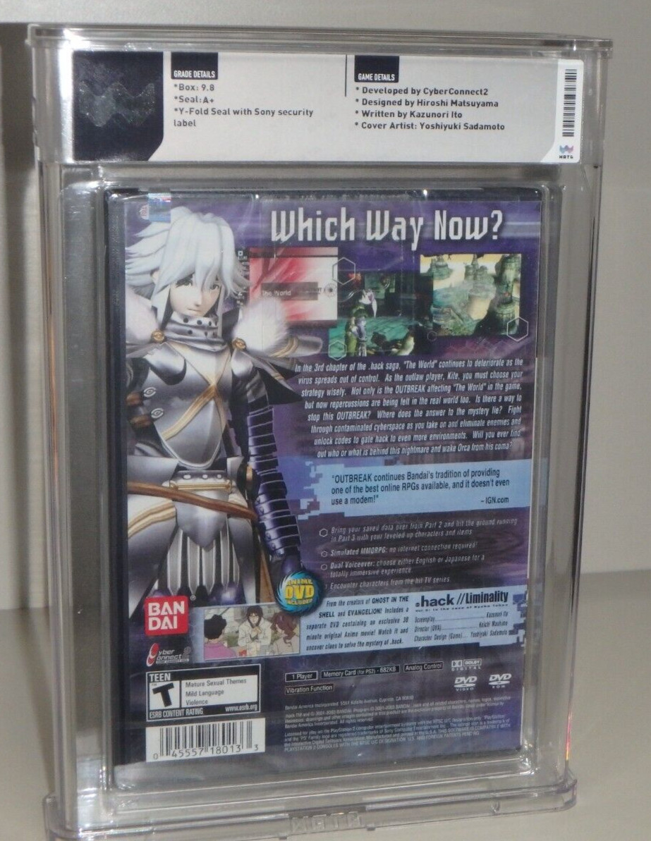 Playstation 2 PS2 Game – Dot .hack Outbreak Part 3 – Sealed Graded WATA 9.8 A+