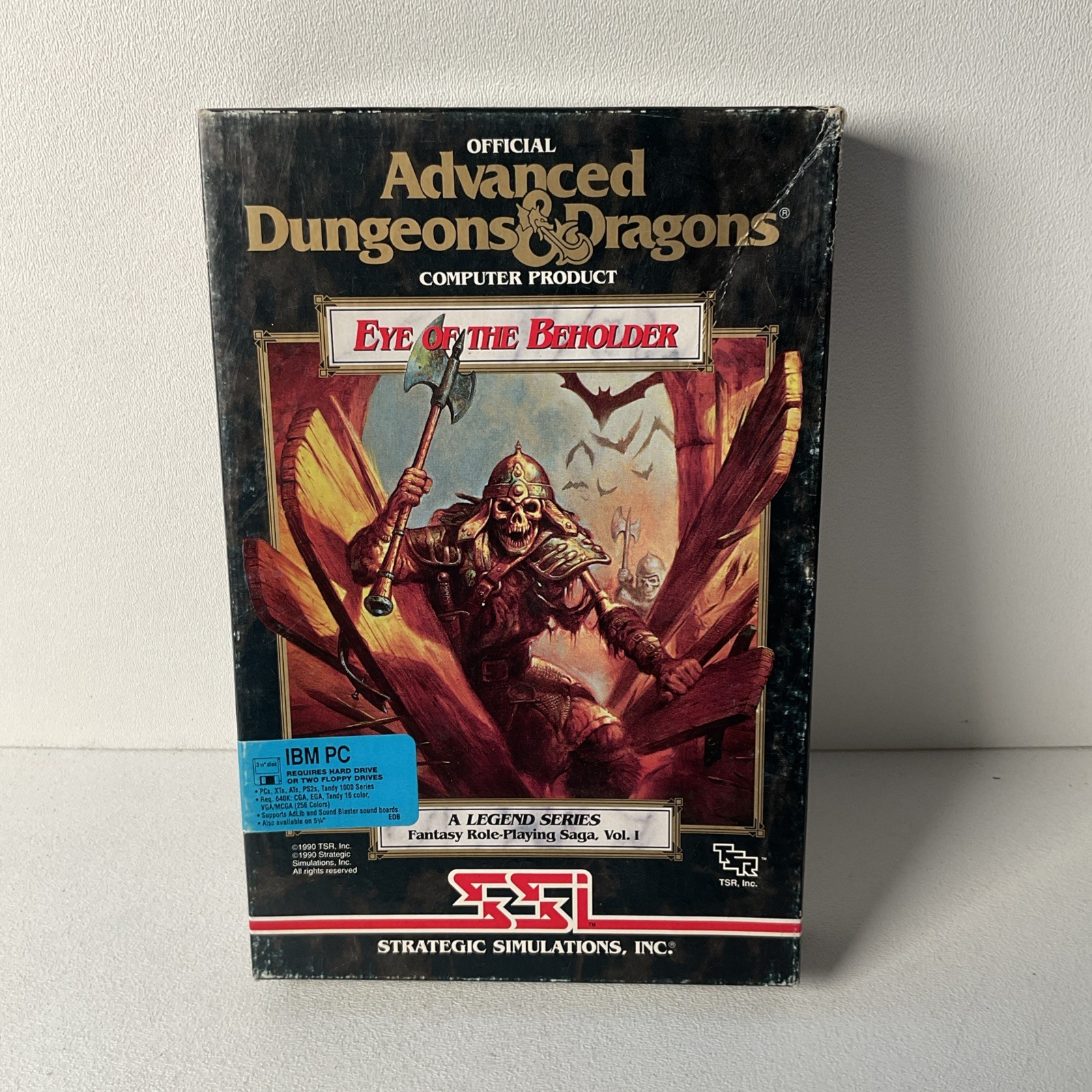 AD&D Eye of Beholder Legend Series IBM PC Big Box Game SSI Dungeons Dragons Map