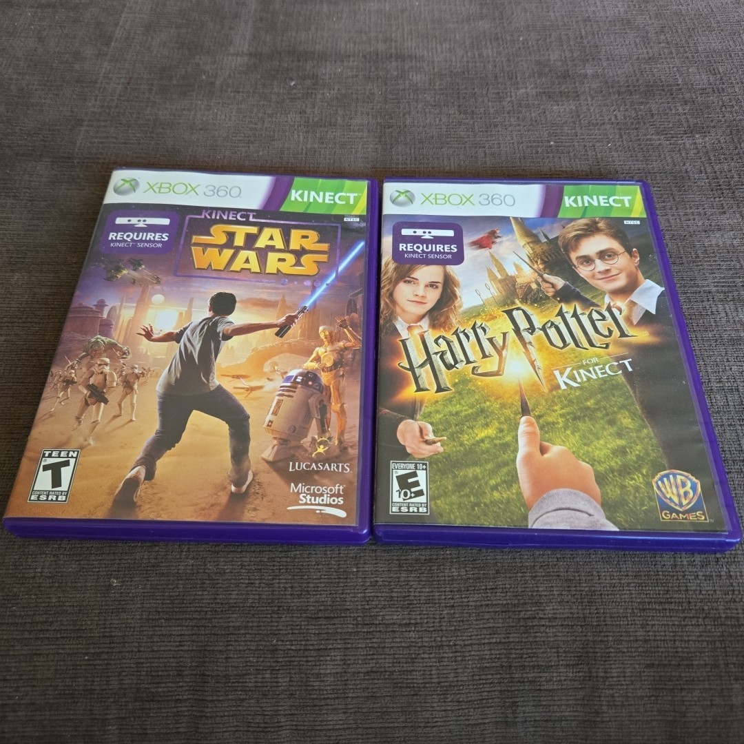 Harry Potter & Star Wars for Kinect (Microsoft Xbox 360, 2012) Tested & Working