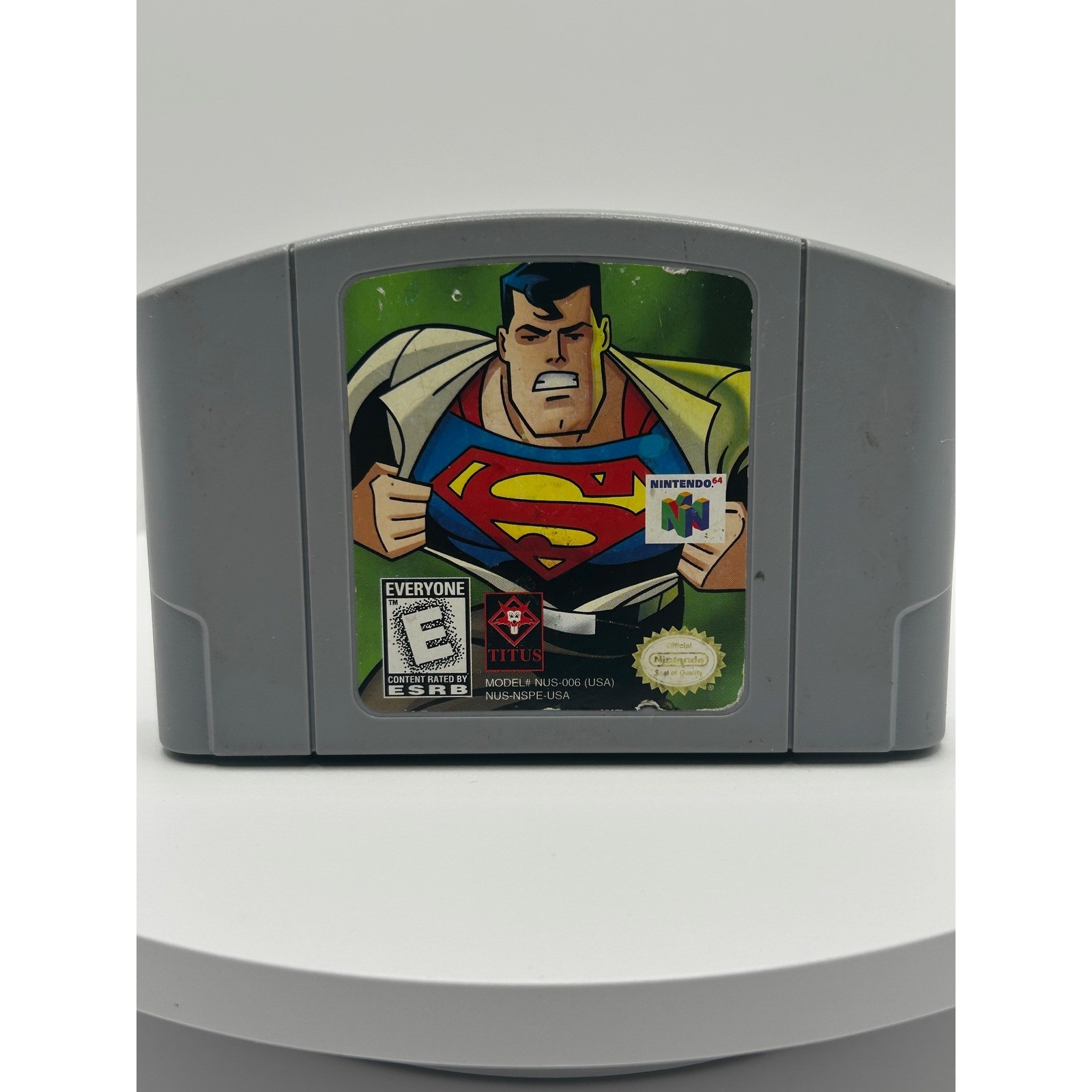 Superman 64 Nintendo 64 N64 Game Cartridge Titus NUS-006 USA Authentic Tested