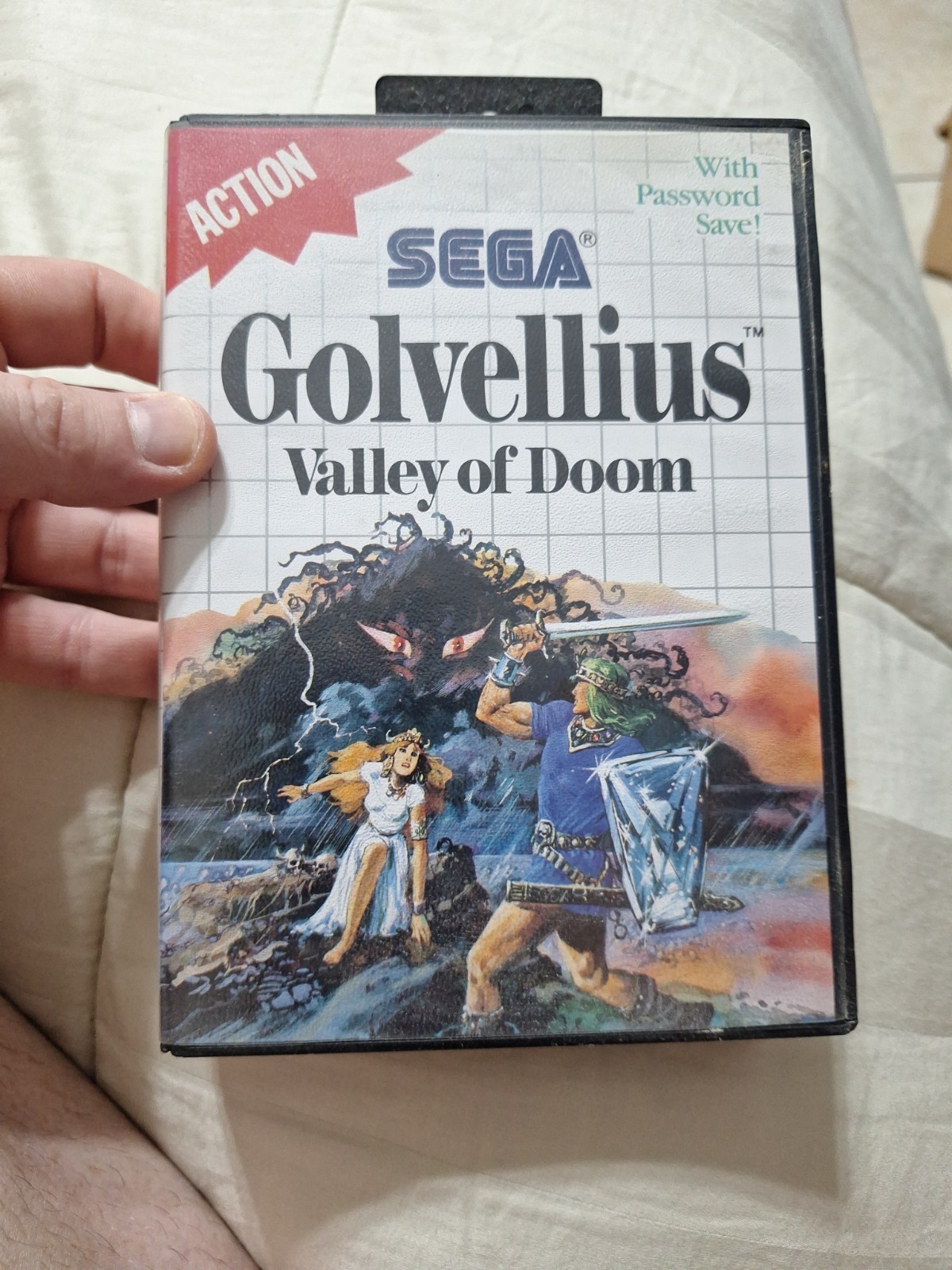 Golvellius: Valley of Doom (Sega Master System, 1988) with manual