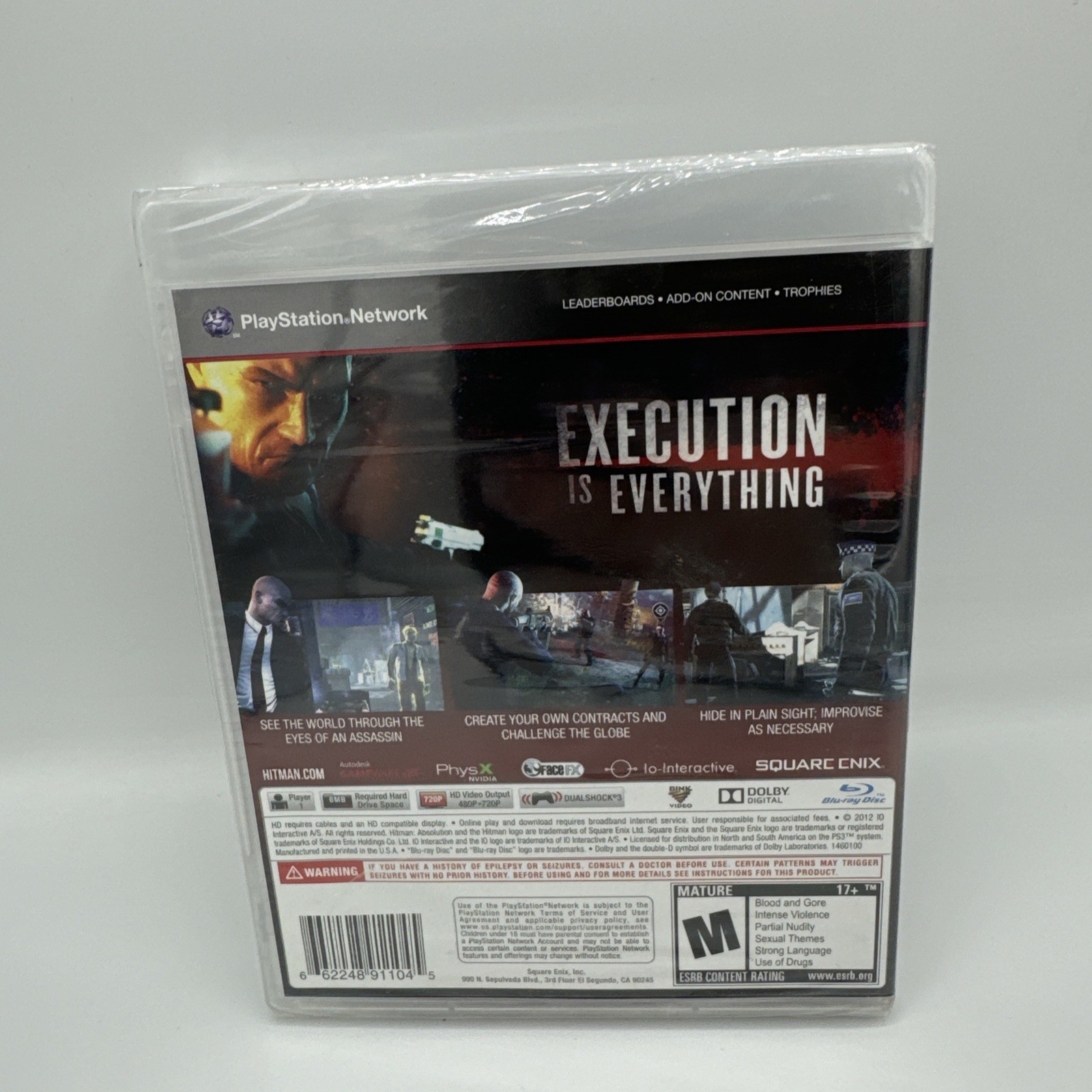 NEW SEALED Hitman: Absolution Sony Playstation 3 PS3 2012 CIB Video Game