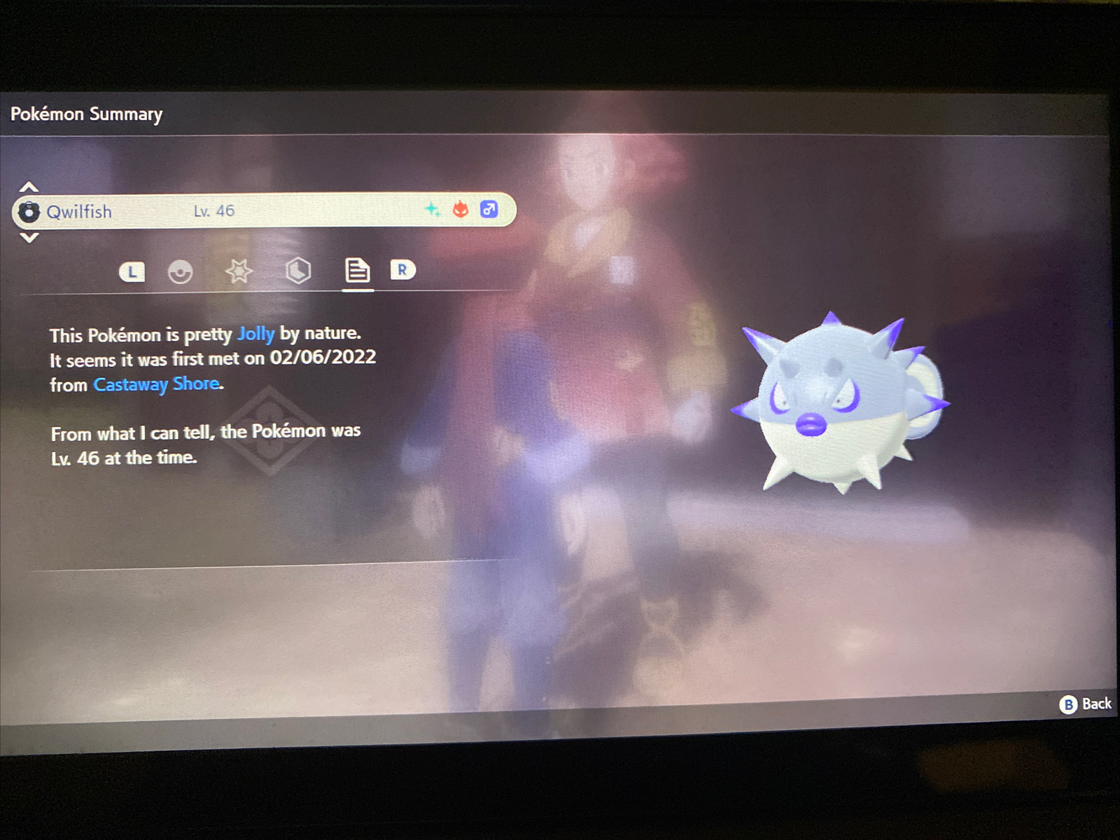 Pokemon Legends Arceus Shiny Hisuian Qwilfish Alpha Max Effort Fast Delivery