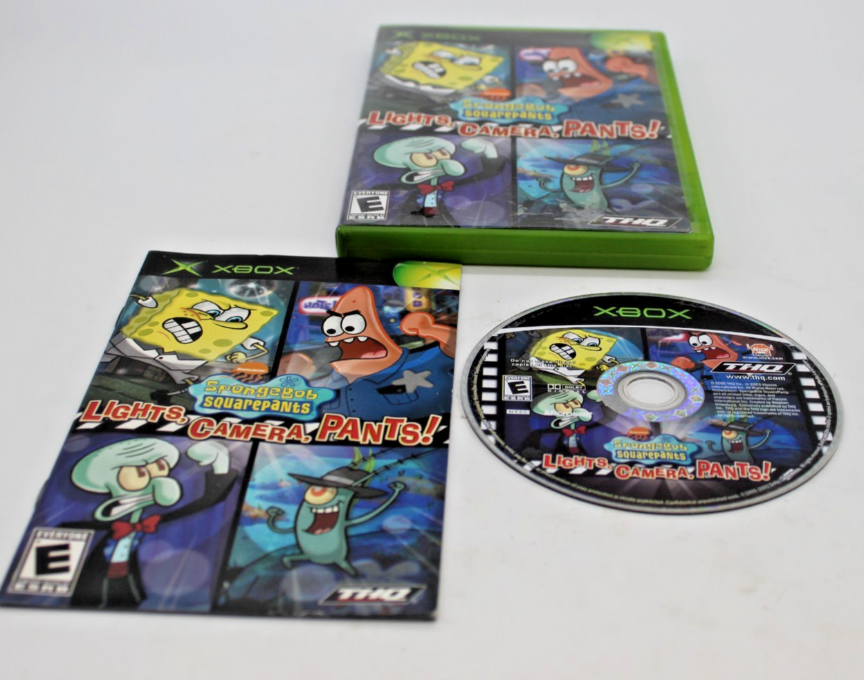 SpongeBob SquarePants: Lights, Camera, Pants w/Manual XBox Gane