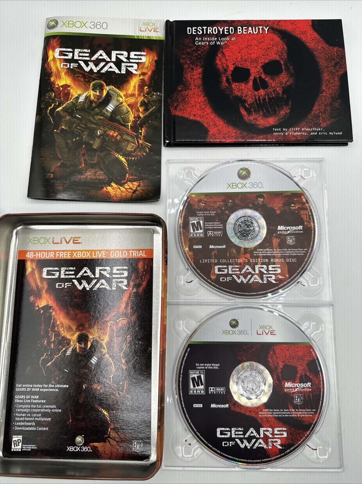 Gears Of War Limited Collectors Edition Xbox 360 CIB 2006