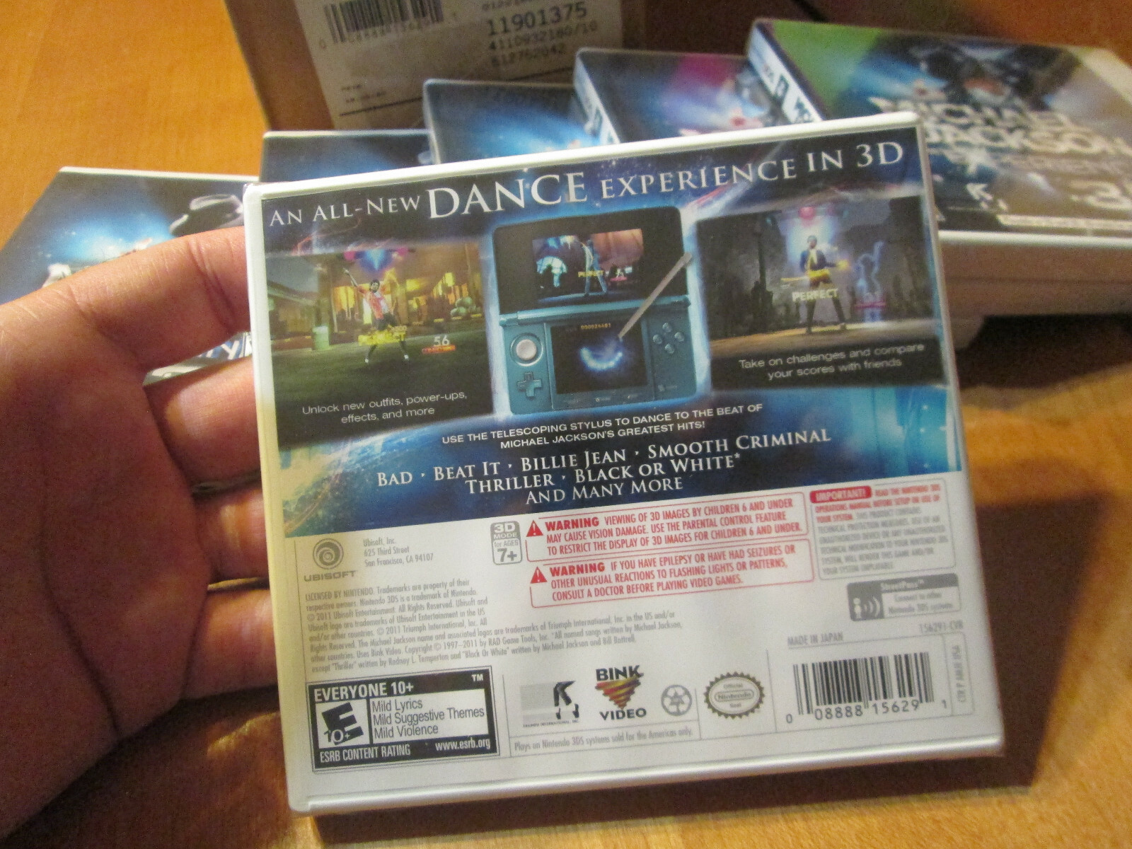 Michael Jackson The Experience 3D Nintendo 3DS NEW SEALED DANCING THRILLER +++
