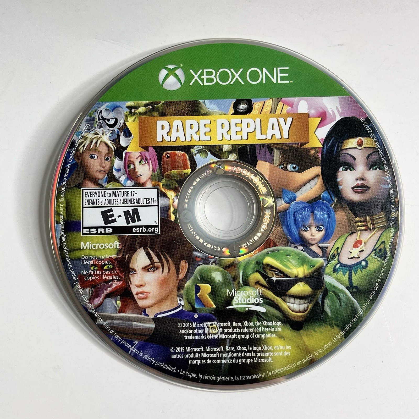 Rare Replay (Microsoft Xbox One, 2015) Disc Only Tested