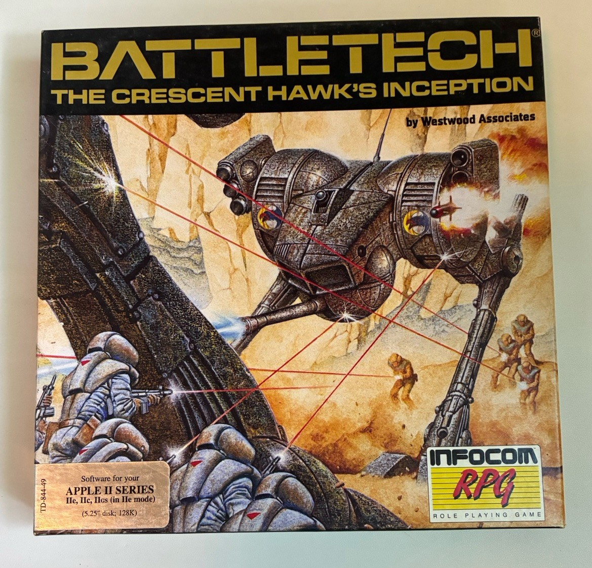 Battletech The Crescent Hawk’s Inception Apple II Series INFOCOM RPG 1988