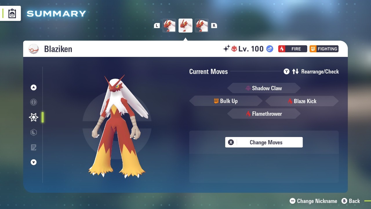 Shiny Alpha Blaziken – Pokémon Legends ZA (6IV, EV Trained, Battle-Ready)