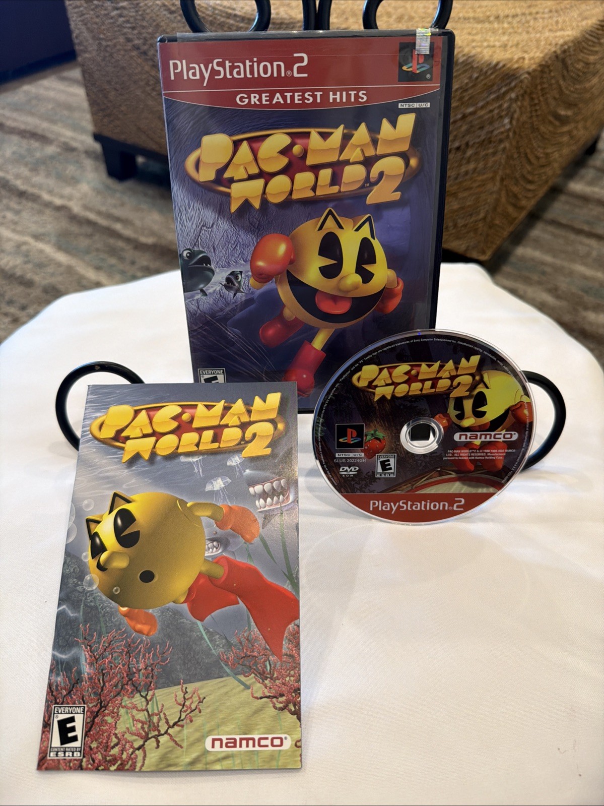 Pac-Man World 2 (Sony PlayStation 2, 2002) Greatest Hits CIB! W/ Manual! MINT!