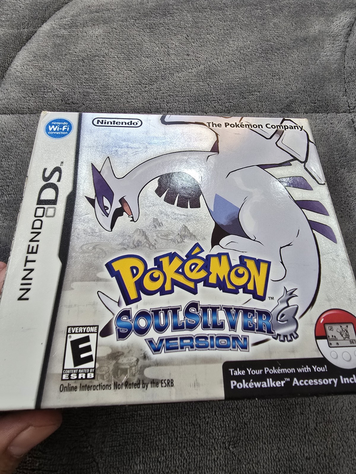 Pokemon SoulSilver Version DS Complete Big Box W Pokewalker Authentic Brand New