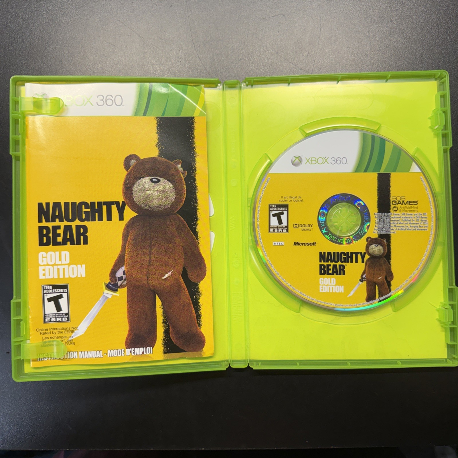 Naughty Bear -Gold Edition (Microsoft Xbox 360) Excellent Disk – Tested & Works