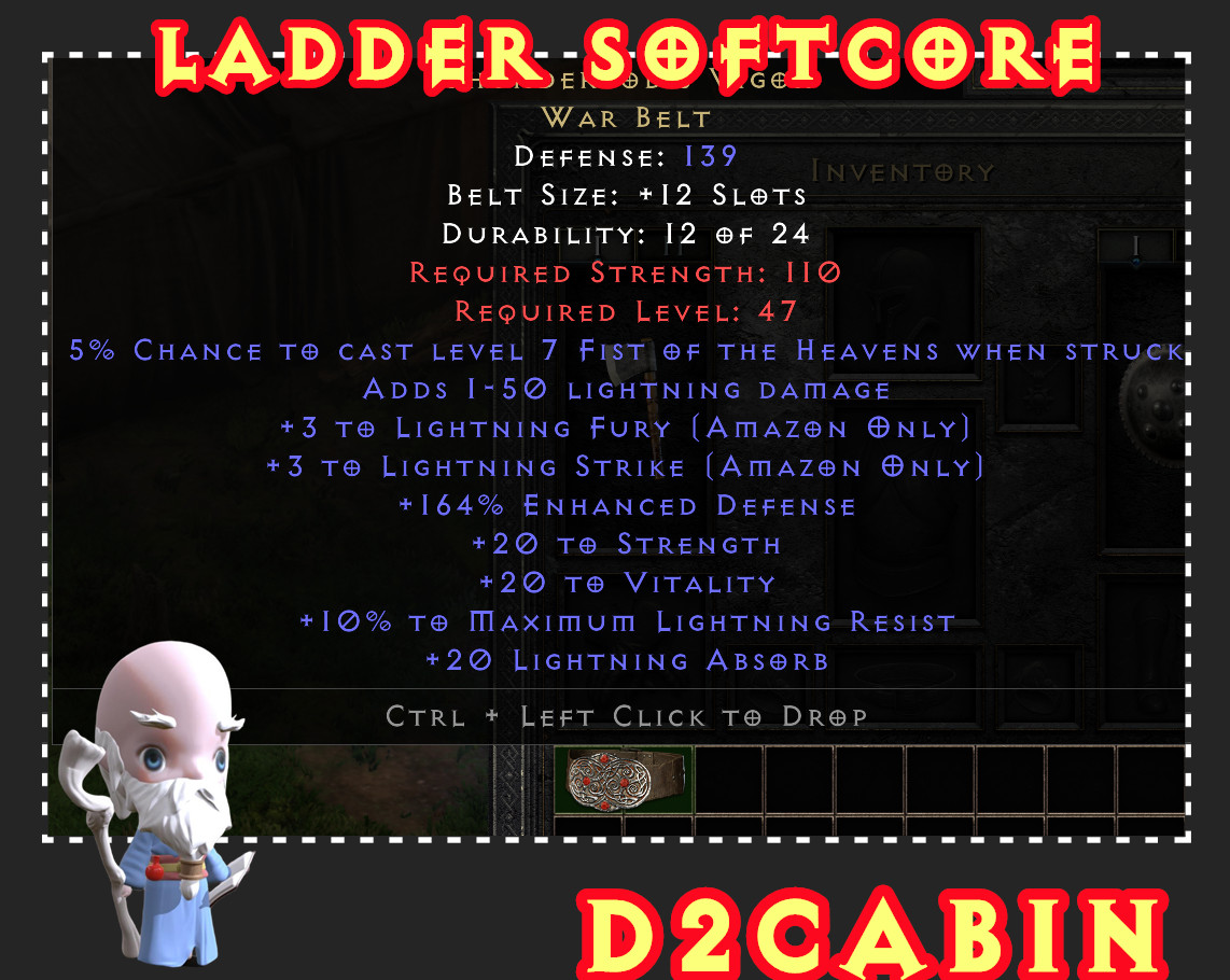 Diablo 2R SC💥Ladder💥Thundergod Thundergod’s Vigor💥PC/SWITCH/PS
