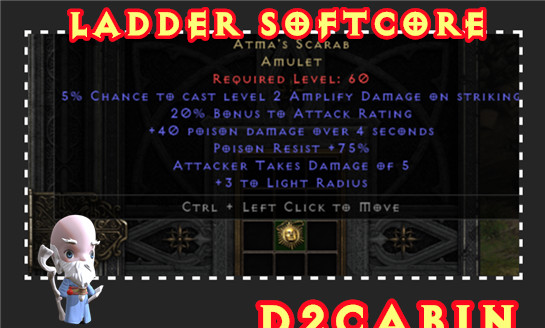 Diablo 2 SC💥Ladder💥Atma Atma’s Scarab💥PC/SWITCH/PS