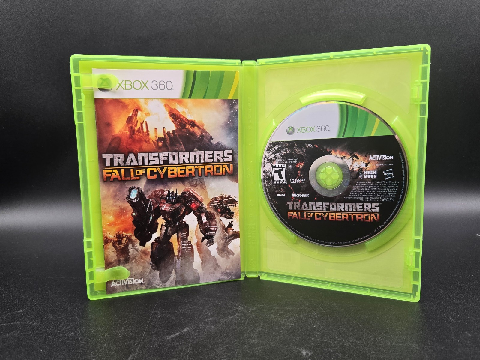 Transformers Fall of Cybertron Game Microsoft Xbox 360 CIB With Manual Slipcover
