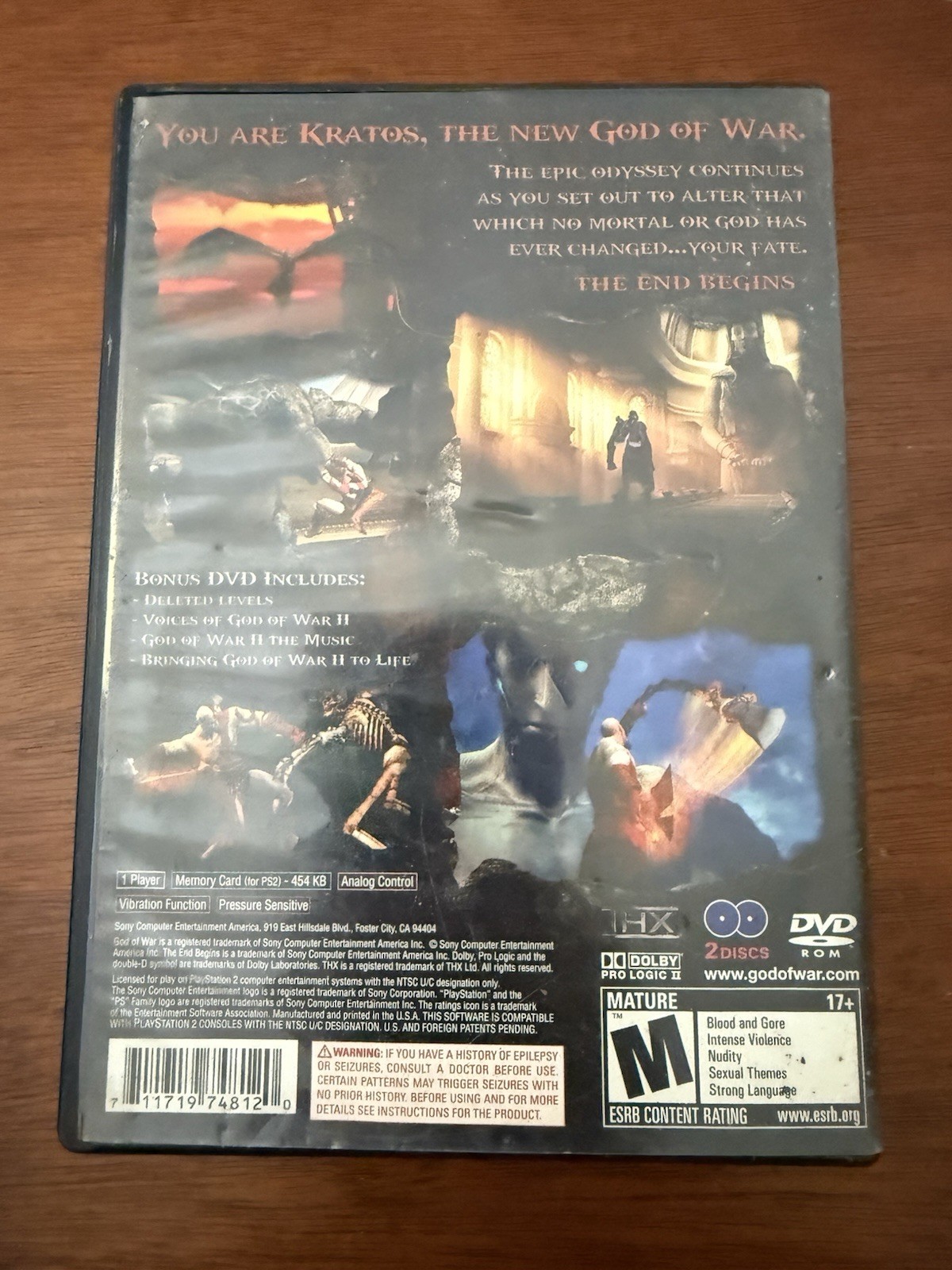 Sony God of War II PlayStation 2 Bonus Disc Only Special Features NTSC-U/C