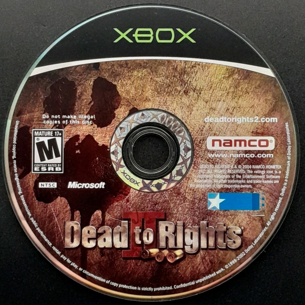 Dead to Rights II – Xbox – Disc Only – Resurfaced/Tested