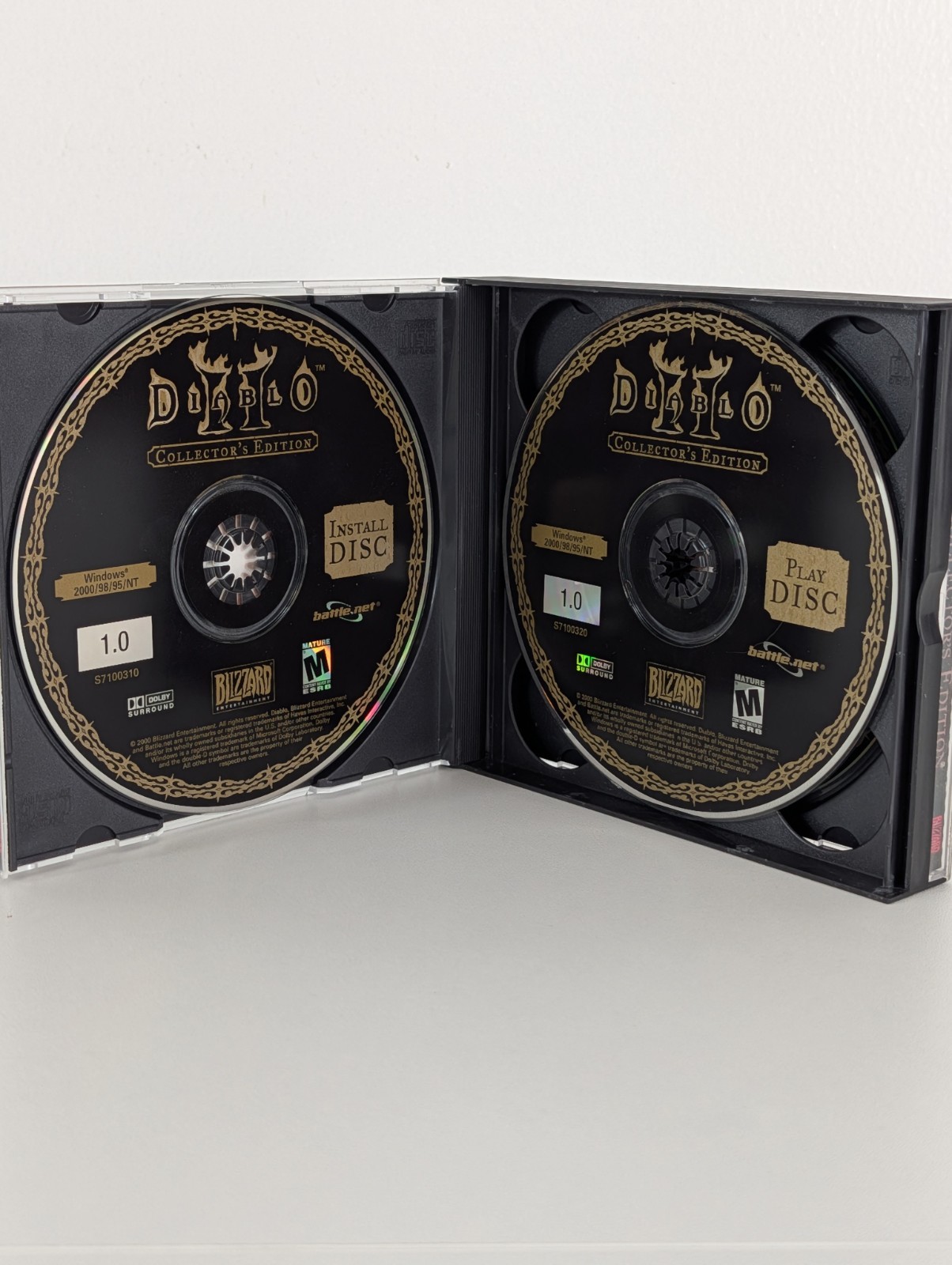 Diablo 2 Collector’s Edition PC Blizzard Entertainment Game 3 Discs + Case&Code