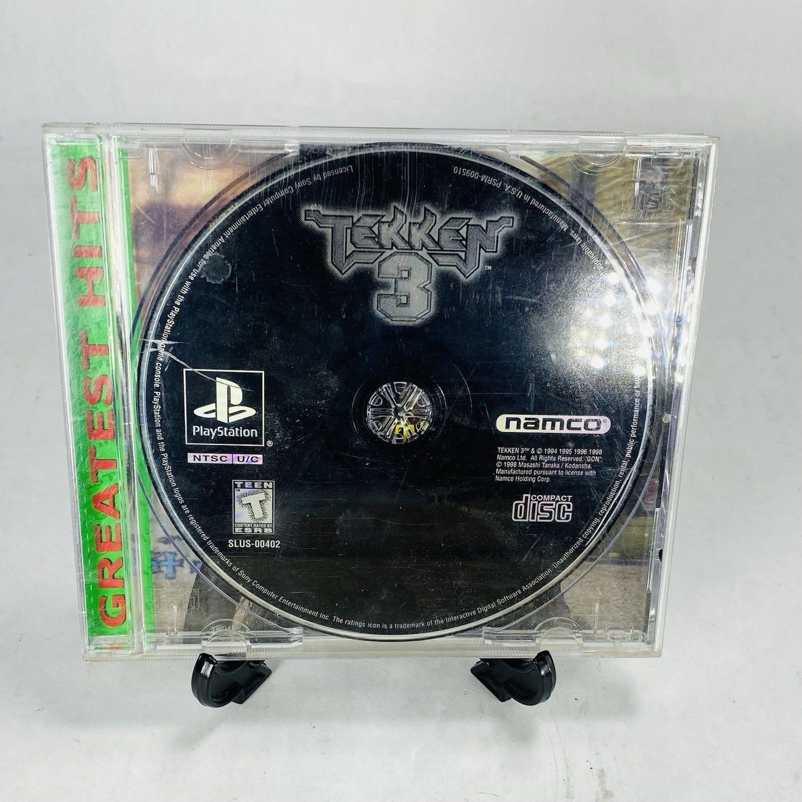 Incomplete PS1 Tekken 3 Greatest Hits (Sony PlayStation 1, 1998) Game No Manual