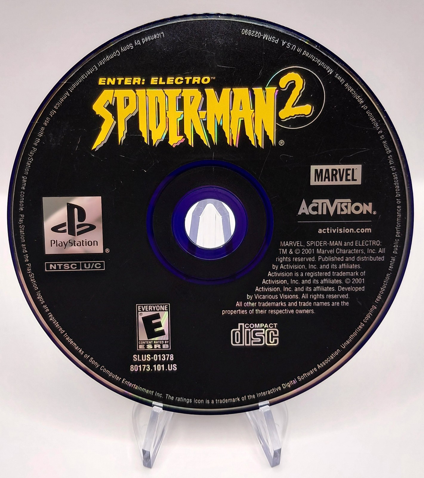 Spider-Man 2 — Enter: Electro (Sony PlayStation 1, 2001)