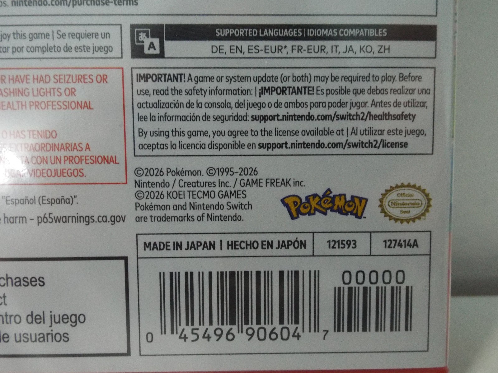 Pokemon “Pokopia” Game-Key Card For NintendoSwitch2 (2026) (New, Factory Sealed)