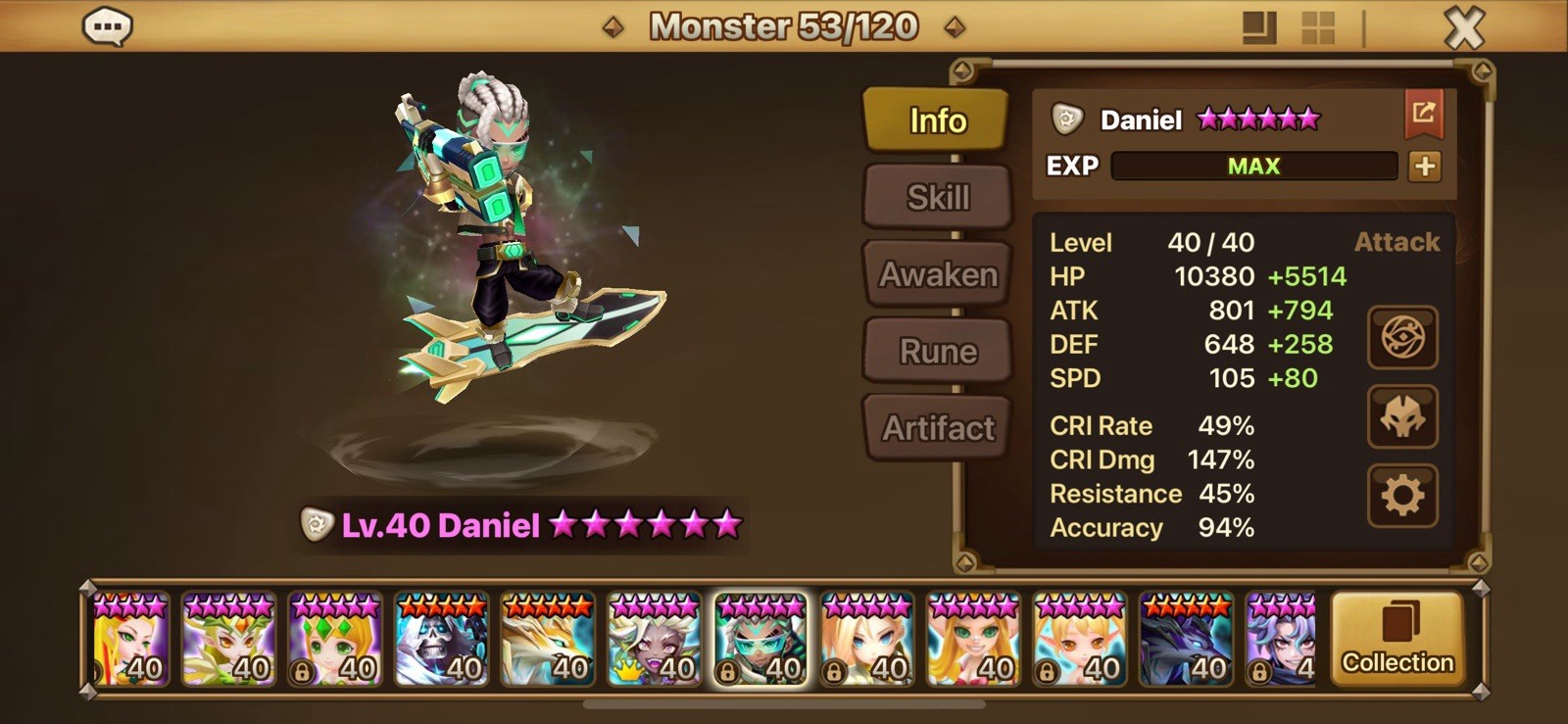 Summoners War LD Global Daniel + Dyeus!
