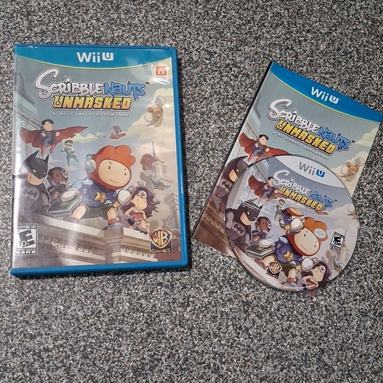 Scribblenauts Unmasked Wii U Complete CIB DC Comics Adventure Tested Working