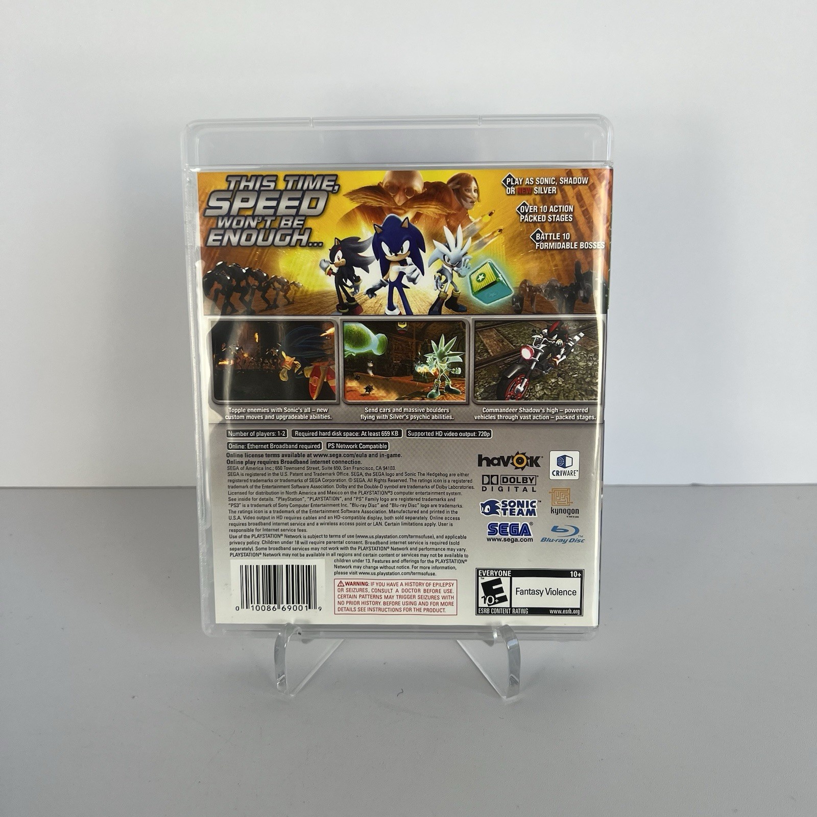 Sonic the Hedgehog PS3 PlayStation 3 Complete CIB
