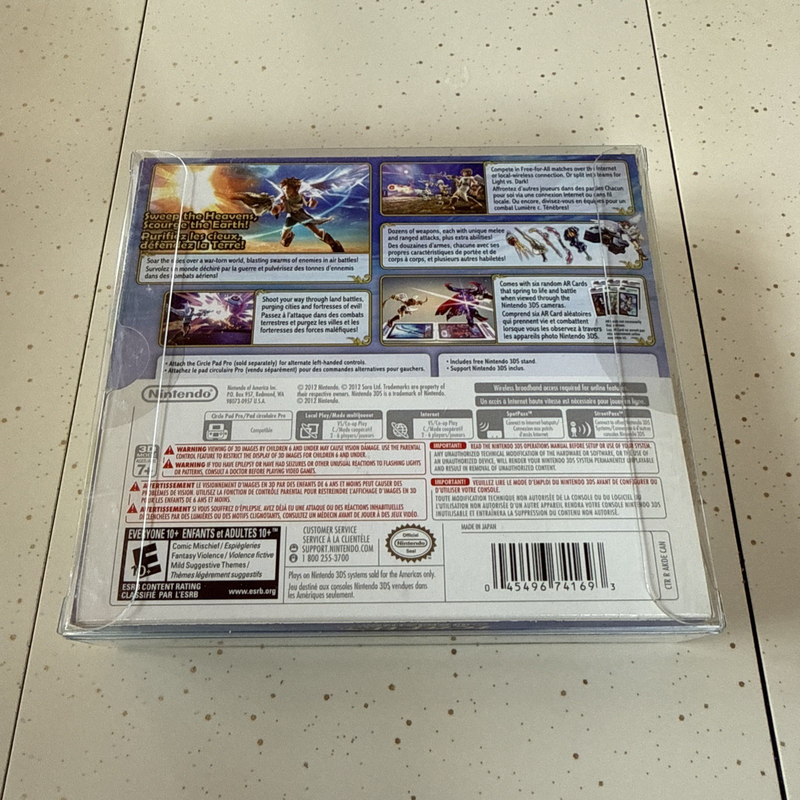 Kid Icarus: Uprising (Nintendo 3DS, 2012) Brand New Sealed Mint Condition RARE!