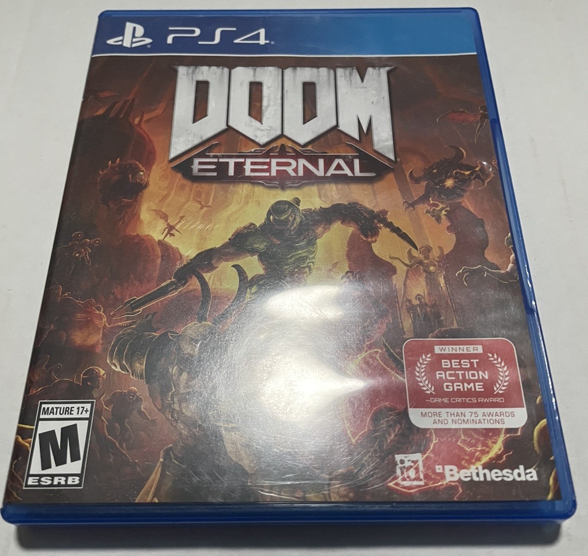 DOOM Eternal PS4 Bethesda Shooter M Mature Manual Included Doom Series