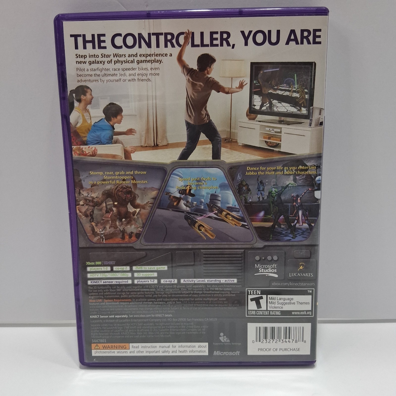 Kinect Star Wars ( Microsoft Xbox 360, 2012 ) – CIB –