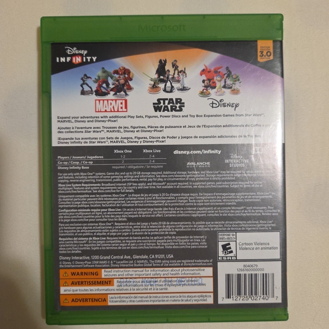 Disney Infinity 3.0 Edition Xbox One Video Game Star Wars Marvel Family Kids CIB
